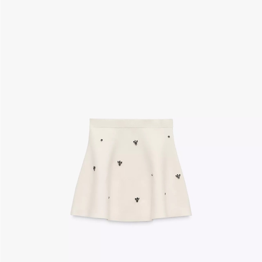 Zara Jewel Bead Knit Skirt